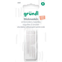 Sticknadeln ohne Spitze, 6 Stck