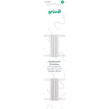 Nadelspiel Aluminium, 2,5 mm, 20 cm