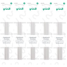 Nadelspiel Aluminium, 20 cm - Verschiedene Strken
