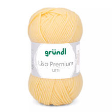 Strickgarn Lisa, 100% Polyacryl, Oeko-Tex Standard, 50g, 150m, Farbe 03, Gelb