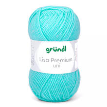Strickgarn Lisa, 100% Polyacryl, Oeko-Tex Standard, 50g, 150m, Farbe 07, Mint