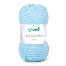 Strickgarn Lisa, 100% Polyacryl, Oeko-Tex Standard, 50g, 150m, Farbe 08, Hellblau