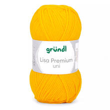 Strickgarn Lisa, 100% Polyacryl, Oeko-Tex Standard, 50g, 150m, Farbe 10, Sonnengelb
