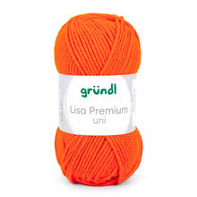 Strickgarn Lisa, 100% Polyacryl, Oeko-Tex Standard, 50g, 150m, Farbe 11, Orange