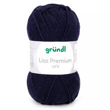 Strickgarn Lisa, 100% Polyacryl, Oeko-Tex Standard, 50g, 150m, Farbe 19, Marine