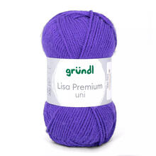 Strickgarn Lisa, 100% Polyacryl, Oeko-Tex Standard, 50g, 150m, Farbe 21, Lila