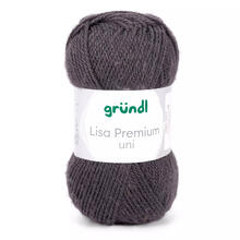 Strickgarn Lisa, 100% Polyacryl, Oeko-Tex Standard, 50g, 150m, Farbe 25, Anthrazit