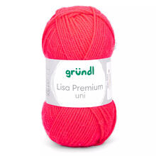 Strickgarn Lisa, 100% Polyacryl, Oeko-Tex Standard, 50g, 150m, Farbe 47, Neonkoralle
