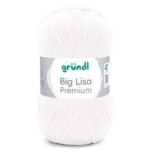 Strickgarn BIG Lisa Premium, 250g, 665m, Oeko-Tex-Standard, 100% Polyacryl, Farbe 70, Wei