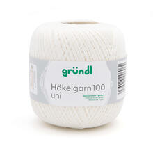 Hkelgarn 100, 100g, 566m, Farbe 102, Creme