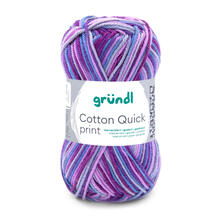 Cotton Quick print, 100% Baumwolle, Oeko-Tex-Standard, 50g, 125m, Farbe 171, Aubergine Multicolor