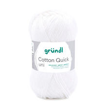 Cotton Quick uni, 100% Baumwolle, Oeko-Tex-Standard, 50g, 125m, Farbe 01, Wei