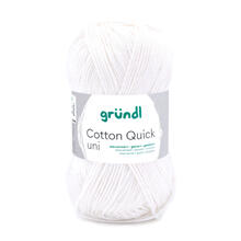 Cotton Quick uni, 100% Baumwolle, Oeko-Tex-Standard, 50g, 125m, Farbe 101, Creme