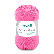 Cotton Quick uni, 100% Baumwolle, Oeko-Tex-Standard, 50g, 125m, Farbe 107, Himbeere