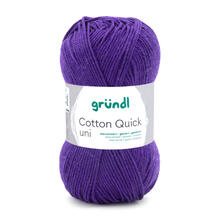 Cotton Quick uni, 100% Baumwolle, Oeko-Tex-Standard, 50g, 125m, Farbe 109, Pflaume
