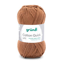 Cotton Quick uni, 100% Baumwolle, Oeko-Tex-Standard, 50g, 125m, Farbe 123, Caramell