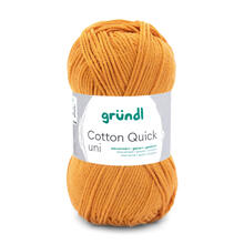 Cotton Quick uni, 100% Baumwolle, Oeko-Tex-Standard, 50g, 125m, Farbe 124, Senf