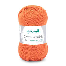 Cotton Quick uni, 100% Baumwolle, Oeko-Tex-Standard, 50g, 125m, Farbe 146, Mandarine