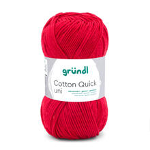 Cotton Quick uni, 100% Baumwolle, Oeko-Tex-Standard, 50g, 125m, Farbe 147, Rot