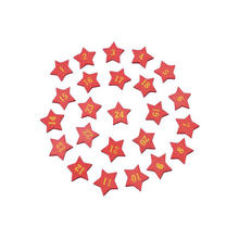 Streusterne Zahlen 1-24, rot, ca. 2,5 cm