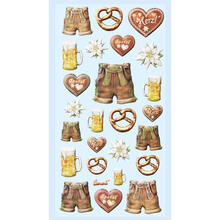 NEU SOFTY 3-D Sticker / Aufkleber, Bier-Feste / Oktoberfest, 1 Bogen