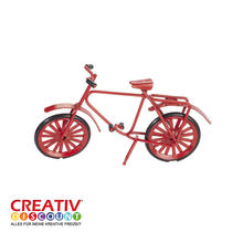 Miniatur- Fahrrad aus Metall, rot, 9,5 x 6cm