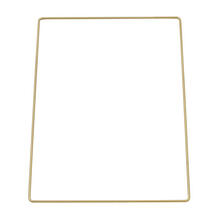 NEU Metall-Rechteck, Gre ca. 15,0 x 22,5 cm, gold-farbig