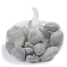 Hobbyfun Deko Steine im Netz, 500g, grau