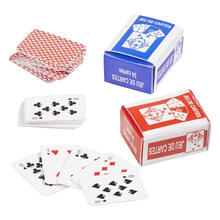 NEU Miniatur Spielkarten, 2 Sets, rot und blau