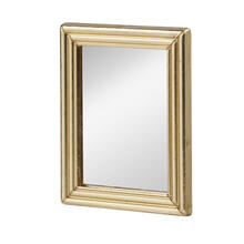 Miniatur Spiegel fr Wichtel / Geldgeschenke, gold, ca. 3,9 x 5 cm