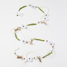 Hobbyfun Deko Bl�tengirlande 1,5 m, Wei�