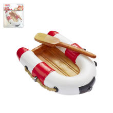 Hobbyfun Mini Schlauchboot rot-wei, 7 x 5cm