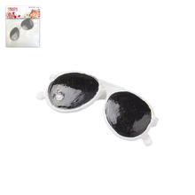 Hobbyfun Miniatur Sonnenbrille, ca. 3cm, weiß