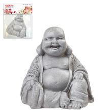 Hobbyfun Miniatur- Buddha, grau, ca. 4cm
