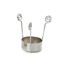 Teelichthalter 3-armig, silber, Hhe ca. 6cm