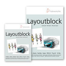 NEU Layout-Block fr Comic und Illustration, 75g/m, 75 Blatt - Verschiedene Formate