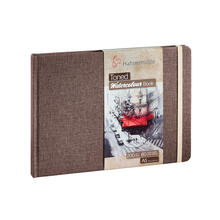 SALE Toned Watercolour Book Beige, 200g/m�, DIN A5 Landschaftsformat, 60 Seiten