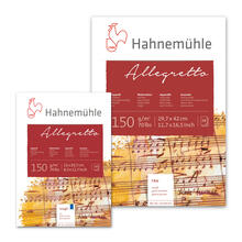 Aquarellblock Allegretto, fein rau, 150g/m², 10 Blatt - Verschiedene Formate