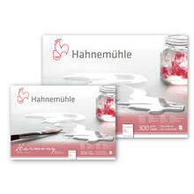 NEU Aquarellblock Harmony, 300g/m², matt, 4-seitig geleimt, 12 Blatt - Verschiedene Formate