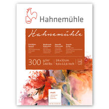 Aquarellblock Hahnemhle matt, 300 g/m, 24x32cm, 10 Blatt