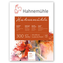 SALE Aquarellblock Hahnem�hle matt, 300 g/m�, 30x40cm, 10 Blatt
