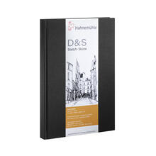 NEU Skizzenbuch D&S, schwarz, 140g/m, DIN A6 hoch, 124 Seiten