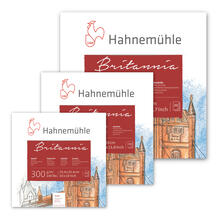 Hahnemühle Aquarellblock Britannia Quattro, matt, 30 Blatt, 300g/m² - Verschiedene Größen