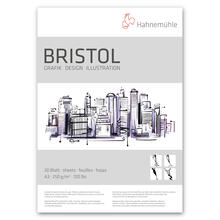 SALE Hahnem�hle Bristol Block, 250g/m�, DIN A3, 20 Blatt