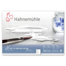 NEU Aquarellblock Harmony, rau, 300g/m, DIN A4, 4-seitig geleimt, 12 Blatt