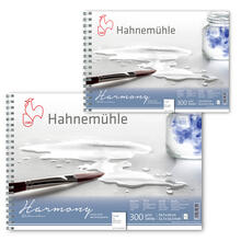 NEU Aquarellblock Harmony, rau, 300g/m², Spiralbindung, 12 Blatt - Verschiedene Formate