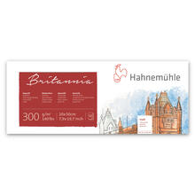 SALE Hahnem�hle Aquarellblock Britannia, matt, 300g/m�, 20 x 50 cm, 12 Blatt