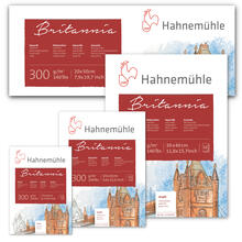 Hahnemühle Aquarellblock Britannia Matt, 300g/qm - Verschiedene Größen