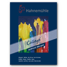 Hahnemhle College Acrylmalkarton, 350g/m, 10 Blatt, 24x32cm