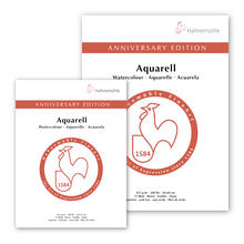 Jubiläums-Aquarellblock, 425 g/m², 15 Blatt - Verschiedene Größen
